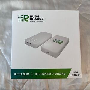 Rush Charge Ultra Slim Power Bank - USB-C to USB-C